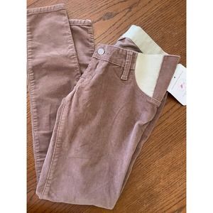 NWT Isabel Maternity Skinny Corduroy Pants Size 00- Mauve